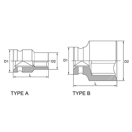 Tuýp đen lục giác 1/2